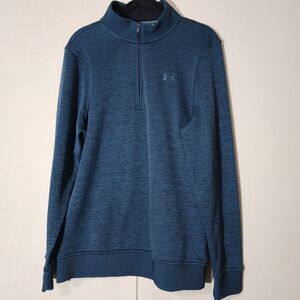 UNDER ARMOUR TURQUOISE HALF ZIP PULLOVER MENS SZ S